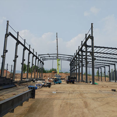 Finishing Painting Steel Structure Workshop with 1-48M Span Yes to Processing