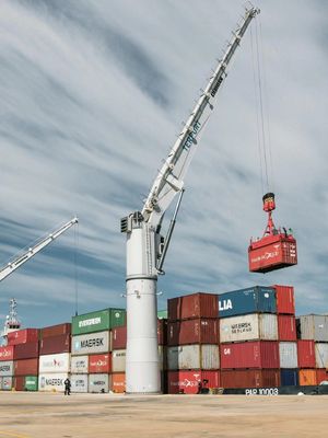 PLC Controlled Customizable Remote Port Cranes / Shipping Container Cranes