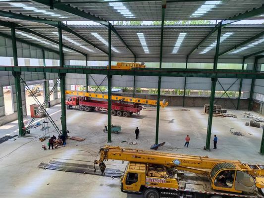 Wireless Single Girder Overhead Crane 380 V For Remote Controlled Operation Support
