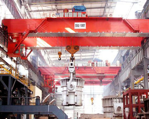 500T Capacity Electric Factory Overhead Crane Metallurgical Factory Crane