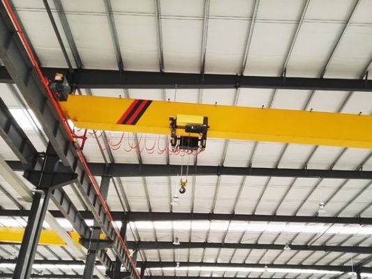 0-50m Lifting Height Material Handling Overhead Crane / Steel Products EOT Crane