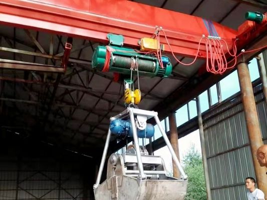 Customized Manufactured Steel Products Grab Crane For Industrial Terminal 30M Boom