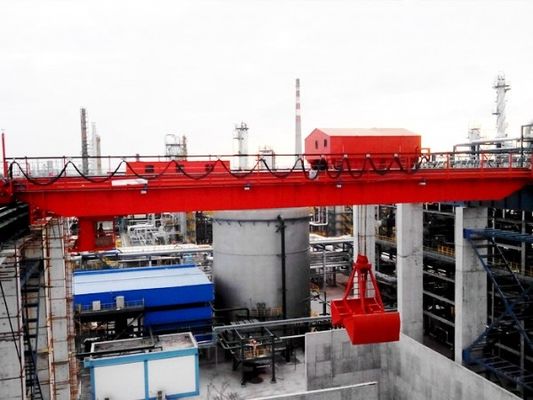 500T Industrial Steel Products Grab Crane With 30 Meters Boom Length